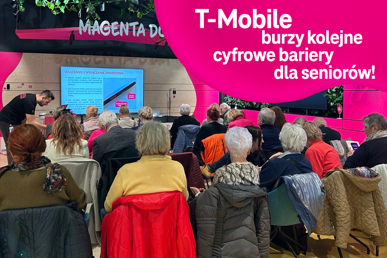 Seniorzy chcą wiedzieć więcej o nowych technologiach. T-Mobile startuje z zaawansowanym kursem z obsługi smartfona