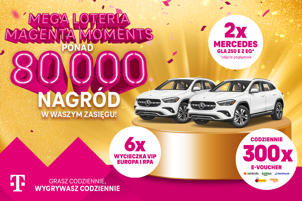 Pierwsza edycja Mega Loterii Magenta Moments zakończona - teraz czas na kolejne!