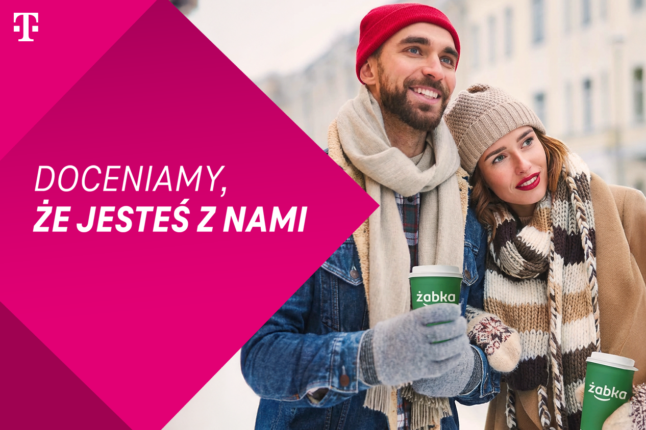 Cieszymy się, że jesteś z nami w T-Mobile na kartę – odbierz w Magenta Moments e-bon do sklepów Żabka!