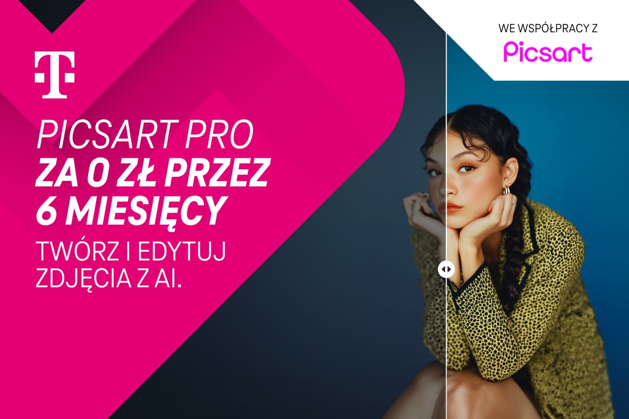 Odkryj swoje wakacyjne wspomnienia na nowo z Picsart Pro za 0 zł na 6 miesięcy w Magenta Moments od T-Mobile!
