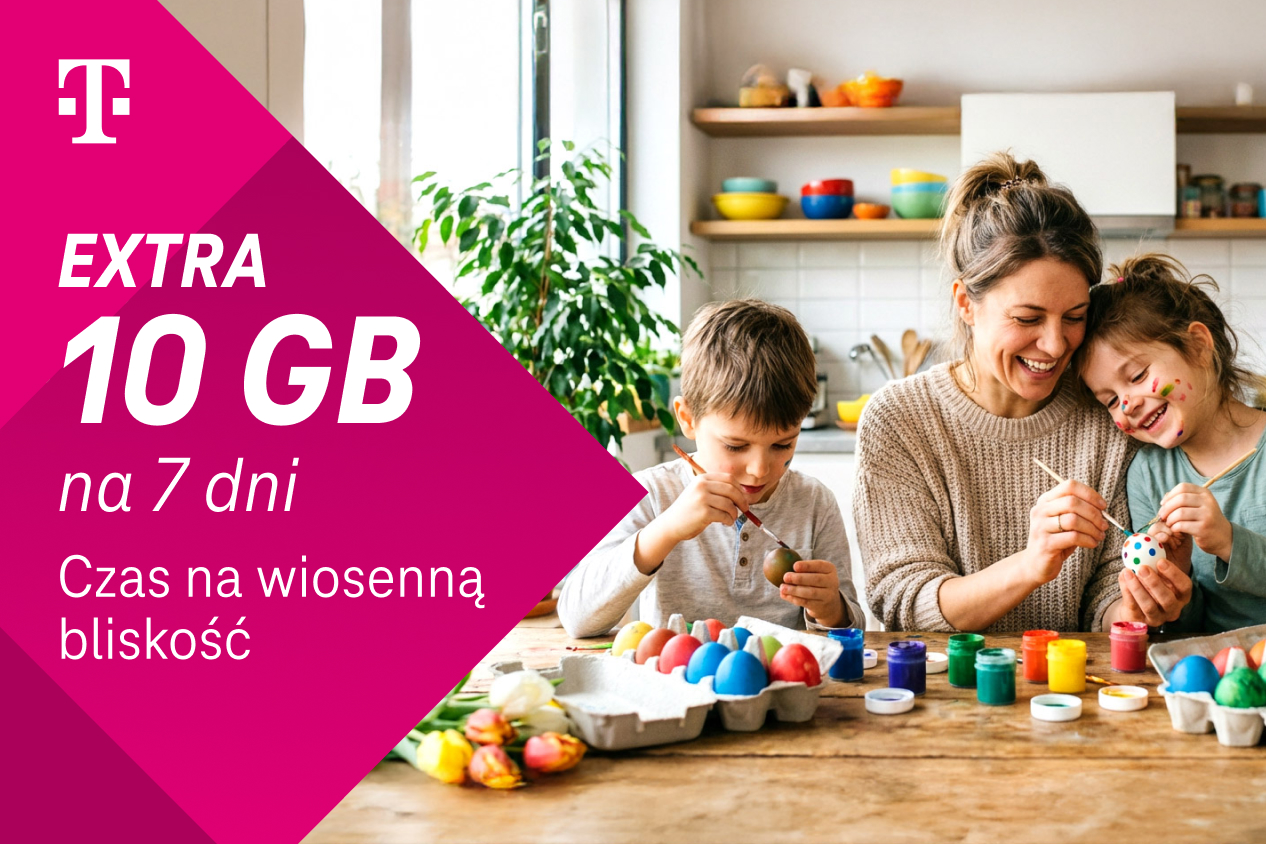 Aktywuj wielkanocny bonus danych i ciesz się świąteczną bliskością dzięki Magenta Moments od T-Mobile!