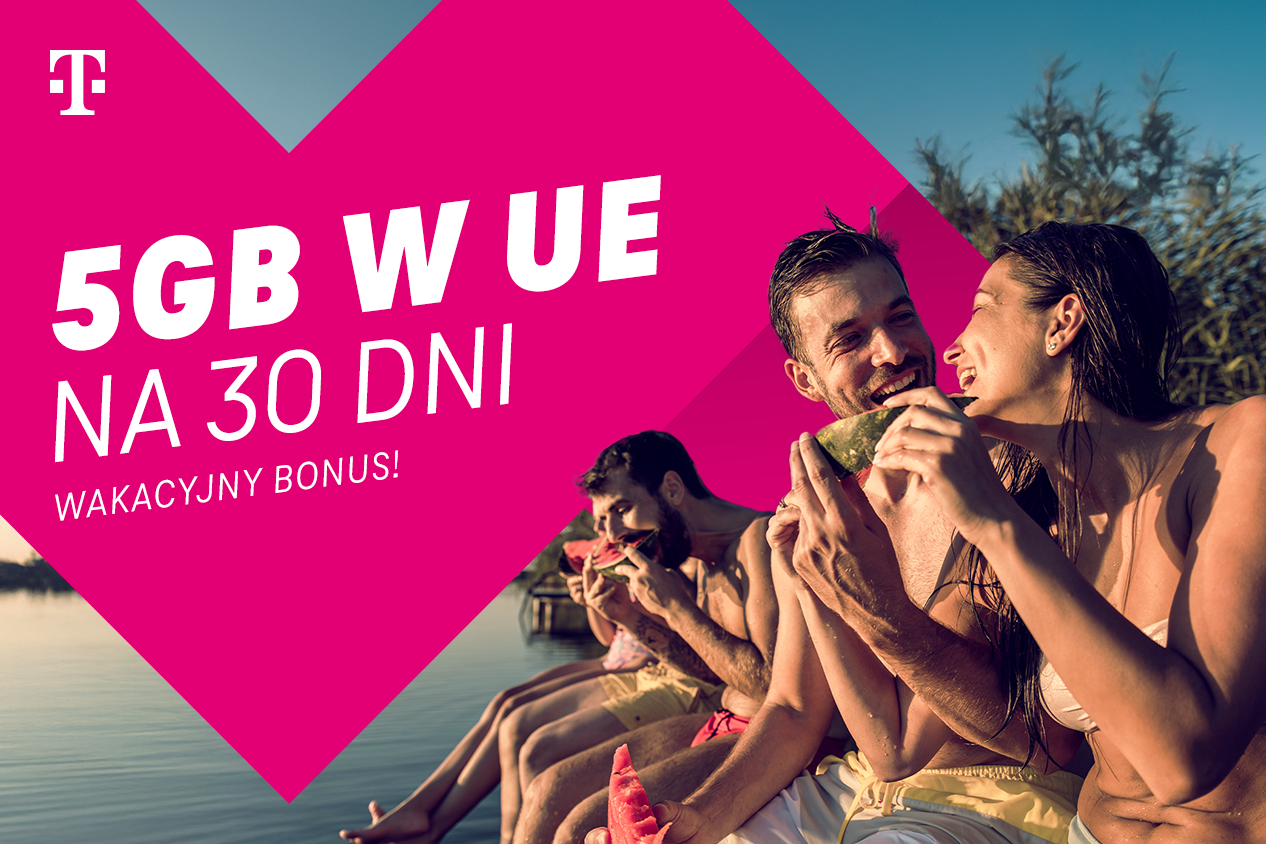 Odbierz bonusowe gigabajty od T-Mobile i dziel się wakacyjną radością!