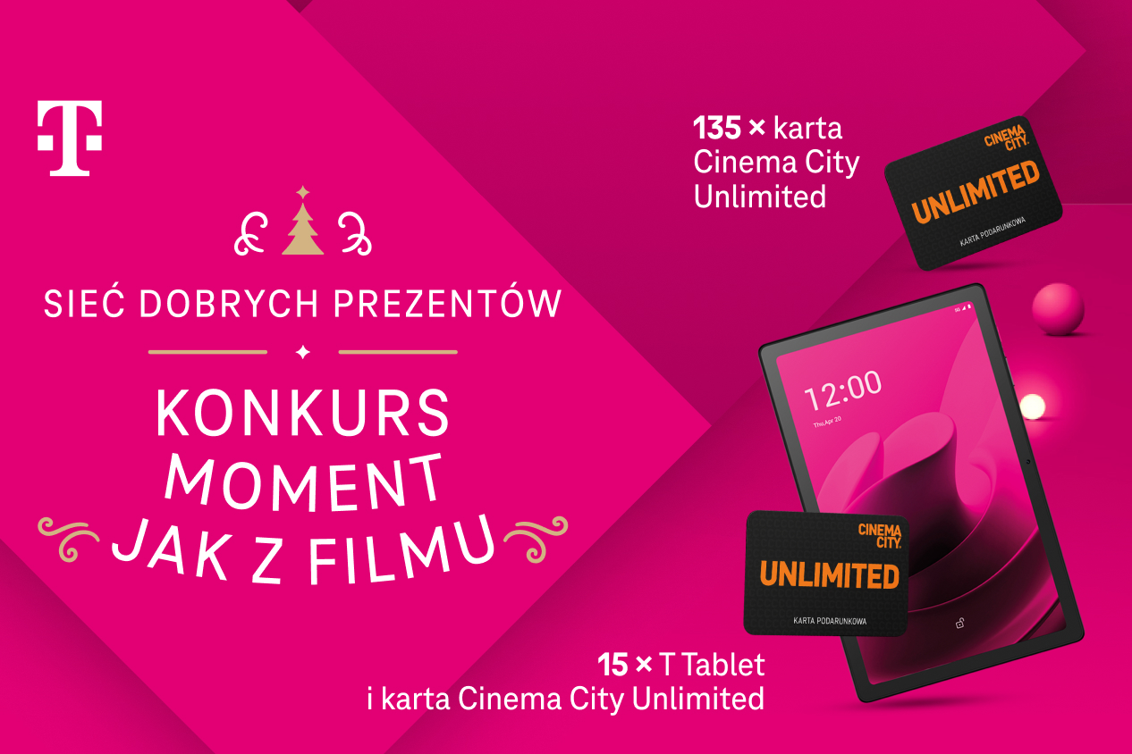 Podziel się swoim momentem jak z filmu i zdobądź wyjątkowe nagrody w Magenta Moments od 
T-Mobile!
