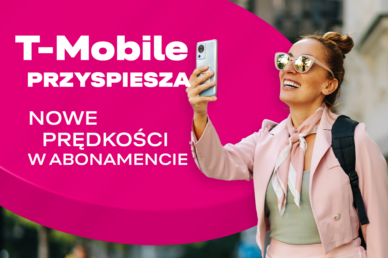 T-Mobile przyspiesza – nowe prędkości transferu w popularnym abonamencie