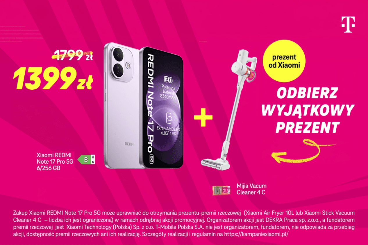 Smartfony w atrakcyjnych cenach w T-Mobile. REDMI Note 17 Pro 5G i Samsung Galaxy A27 5G sprawdzone przez ekspertów T-Mobile