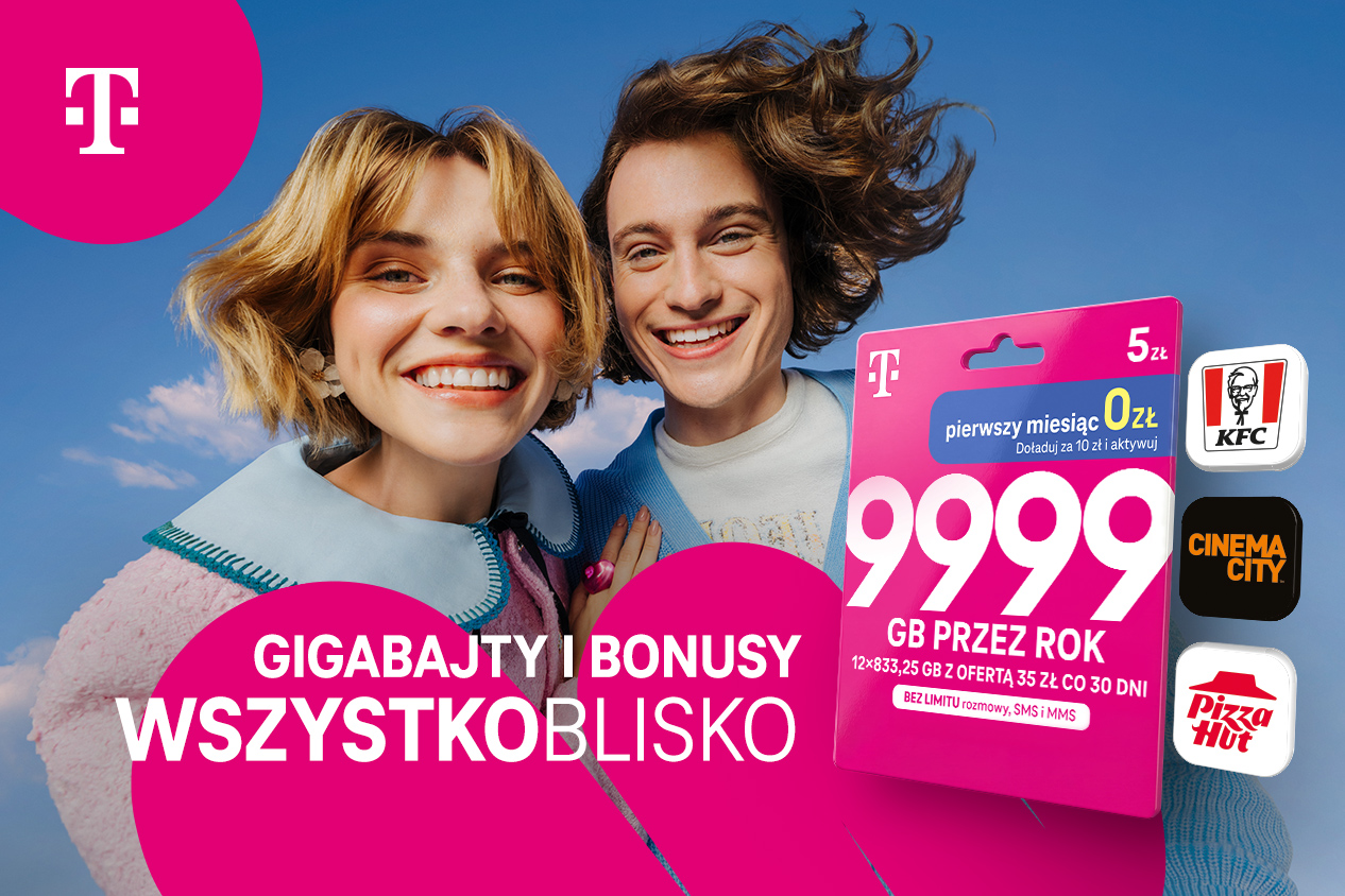 T‑Mobile odświeża ofertę na kartę. Atrakcyjne pakiety i niespodzianki w Magenta Moments - „Wszystko blisko”
