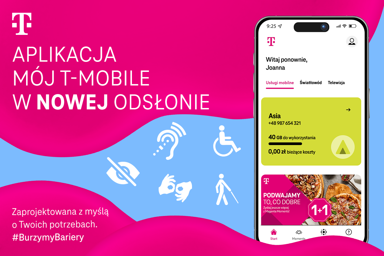 Technologia bez barier - nowa odsłona aplikacji „Mój T-Mobile” już dostępna