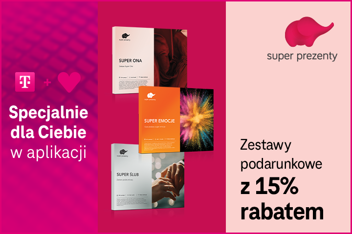Odbierz rabat od T-Mobile na zestawy podarunkowe w Super Prezenty
